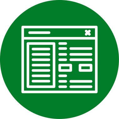 Modern simgenin vektör illüstrasyonu