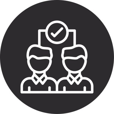 iş takımı simgesi vektör illüstrasyonu