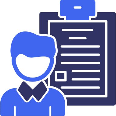 belge simgesi vektör illüstrasyonu