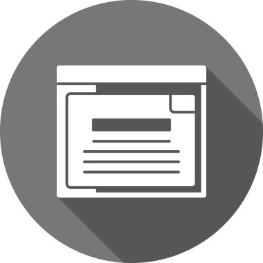 gazete simgesi vektör illüstrasyonu