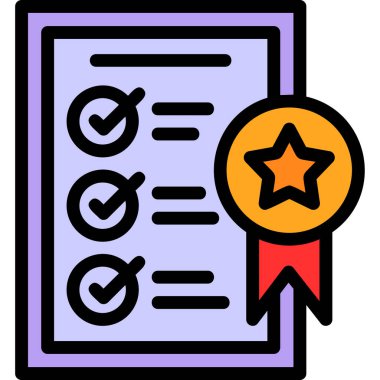 Sertifika ödülü. Web simgesi