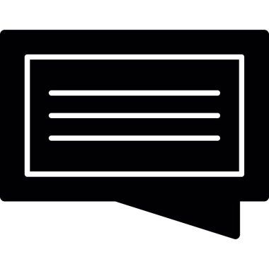 ileti ikonu vektör illüstrasyonu