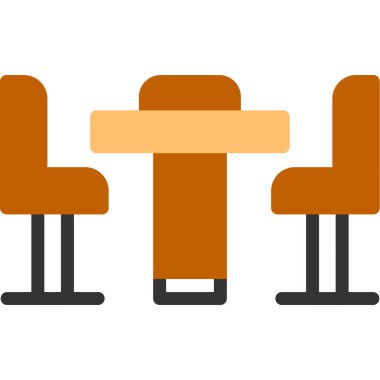 Web ve mobil uygulama için beyaz arkaplanda izole edilmiş sandalye simgesi vektörü,