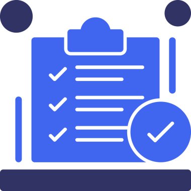 checklist icon, vector illustration simple design