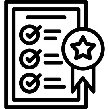 Kontrol listesi vektör simgesi ile kontrol listesi