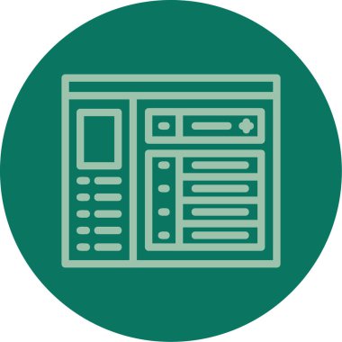 güzel atm vektör çizgisi simgesi