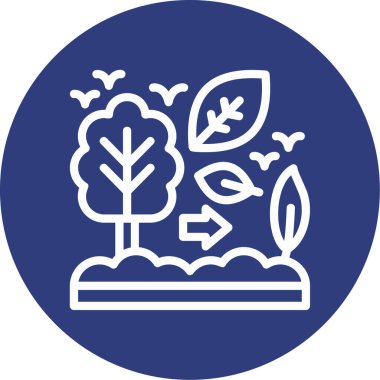 Bitki simgesinin vektör illüstrasyonu