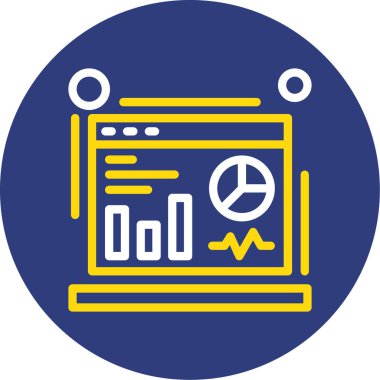 Bir araba simgesinin vektör illüstrasyonu