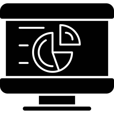 Bilgisayar. Web simgesi basit illüstrasyon