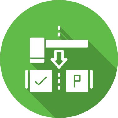 kontrol listesi düz yuvarlanmış vektör simgesi