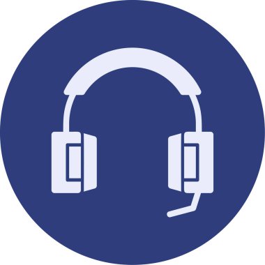 kulaklık simgesi vektör illüstrasyonu