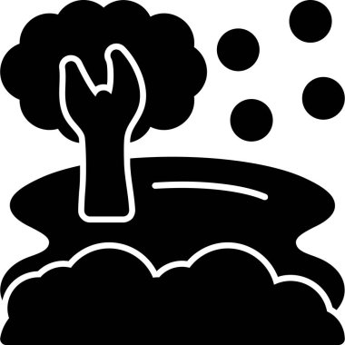 Bulutun vektör illüstrasyonu