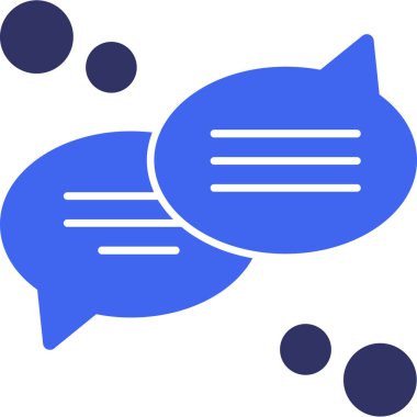 Sohbet ileti ikonu vektör tasarımı