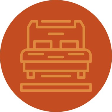 Çanta simgesinin vektör illüstrasyonu