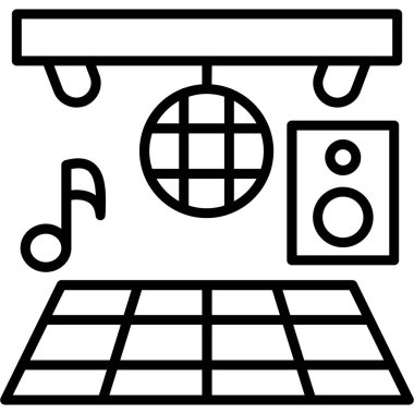 müzik çalar ikon vektör illüstrasyonu