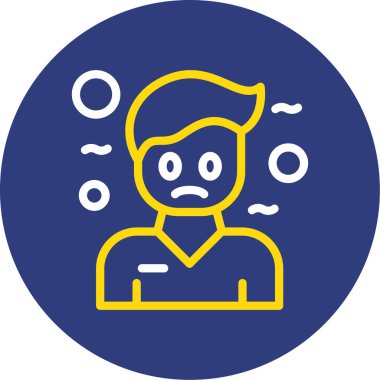 Adamım. Web simgesi basit illüstrasyon