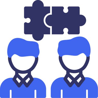 iş ortaklığı takım çalışması simgesi - özet biçimi