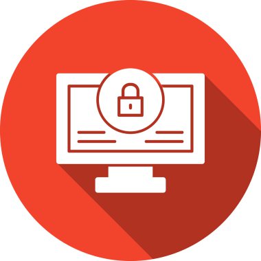 İnternet koruma vektör simgesi. düz resimleme izole edildi.