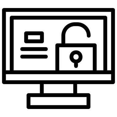 bilgisayar asma kilit simgesi, özet biçimi