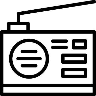Radyo. Web simgesi basit tasarım