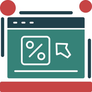 indirimli satış teklif simgesi