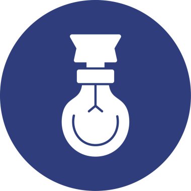 Modern b 'nin vektör illüstrasyonunda ampul yok