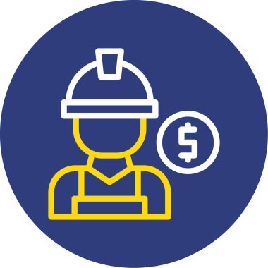 Mühendis simgesi vektör çizimi