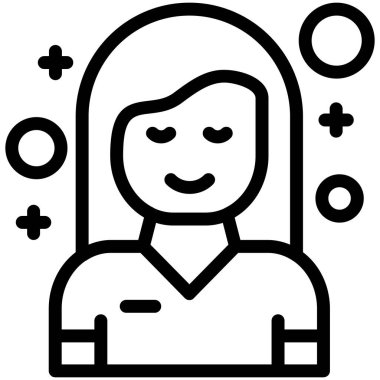 avatar. Web simgesi basit illüstrasyon