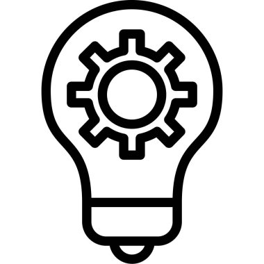 Fikir simgesi vektör illüstrasyonu