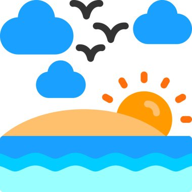 Yaz kategorisinde hava tahmini güneş ikonu