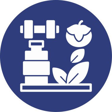 Benzersiz elma ve elma vektörü simgesi