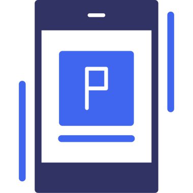 mobil simge, vektör illüstrasyonu basit tasarım