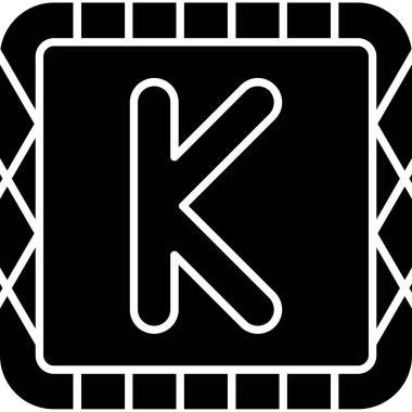 K. Web simgesi basit illüstrasyon