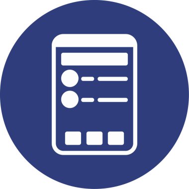 Hesap makinesi. Web simgesi basit illüstrasyon