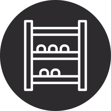 Beyaz arkaplanda vektör simgesi izole edildi