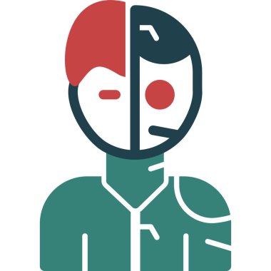 avatar erkek simgesi düz stil