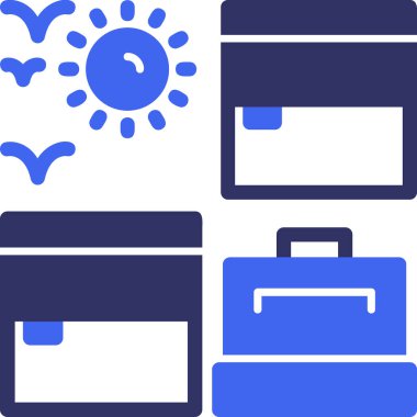 Büyük simge vektör çizim