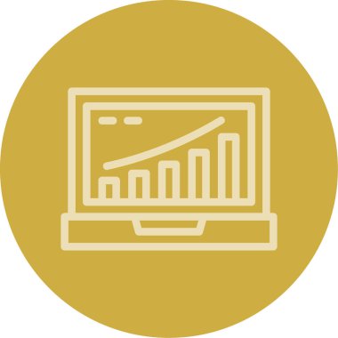 İş ve finans simgesinin vektör illüstrasyonu