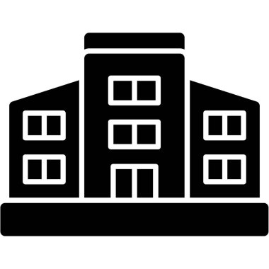 Hastane inşa vektör çizimi tasarımı