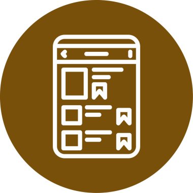 Cep telefonu simgesinin vektör illüstrasyonu