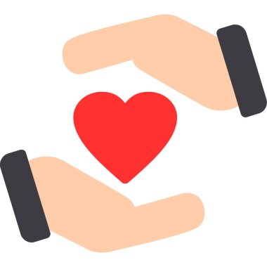 Kalp vektör simgesi. Web ve tasarım için basit illüstrasyon.