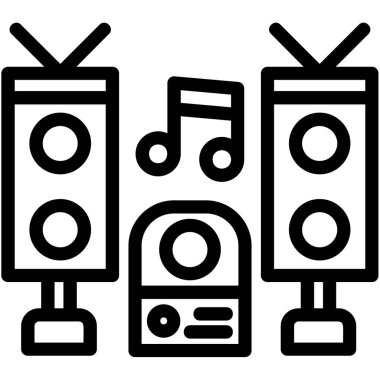 ses hoparlörü simgesi, vektör illüstrasyonu