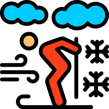 kış hava durumu simgesi