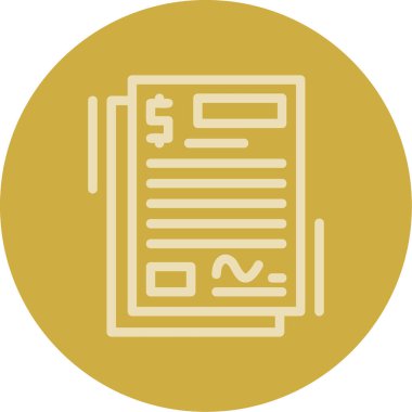 Belge simgesinin vektör illüstrasyonu