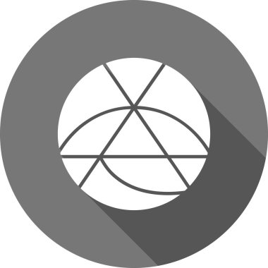 Basketbol oyunu simgesi ana hatları biçiminde