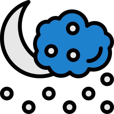 Ay gecesi hava durumu simgesi