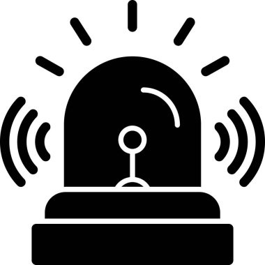 Alarm ışığı simgesi ana hat biçiminde