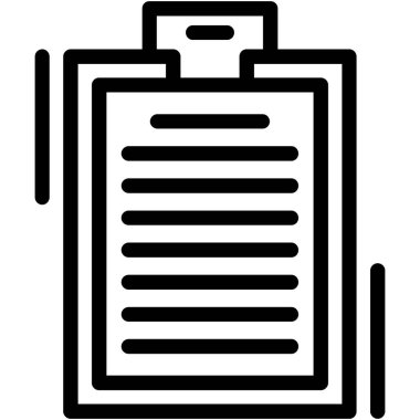 Kontrol listesi simgesi vektör illüstrasyonu