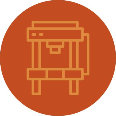 Bir kamyon simgesinin vektör çizimi