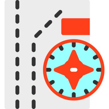 Alarm saat simgesi düz tasarım